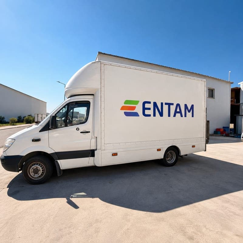 ENTAM-branded distribution vehicle